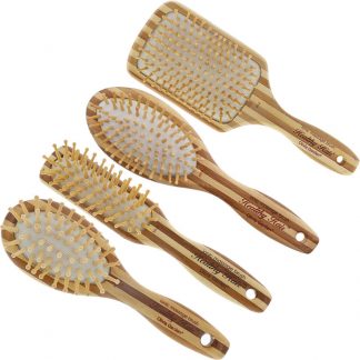 Olivia Garden Healthy Hair Bamboo Ionic Massage Brush Collection