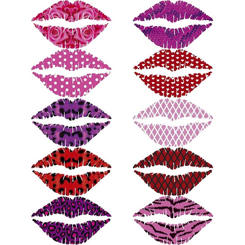 Stargazer Temporary Lip Tattoo, 1/Pack