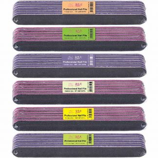 Nail Files Professional Black, 6/Pack