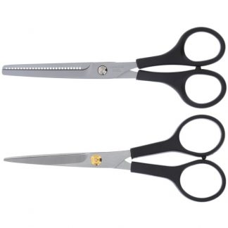 Economy Black Plastic Handles Classic Scissor/Thinner