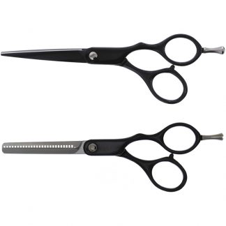 Economy Black Offset Scissor/Thinner, 5.5 inch