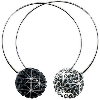 Blomdahl Titanium Earrings - Half Sleeper, Crystal Ball