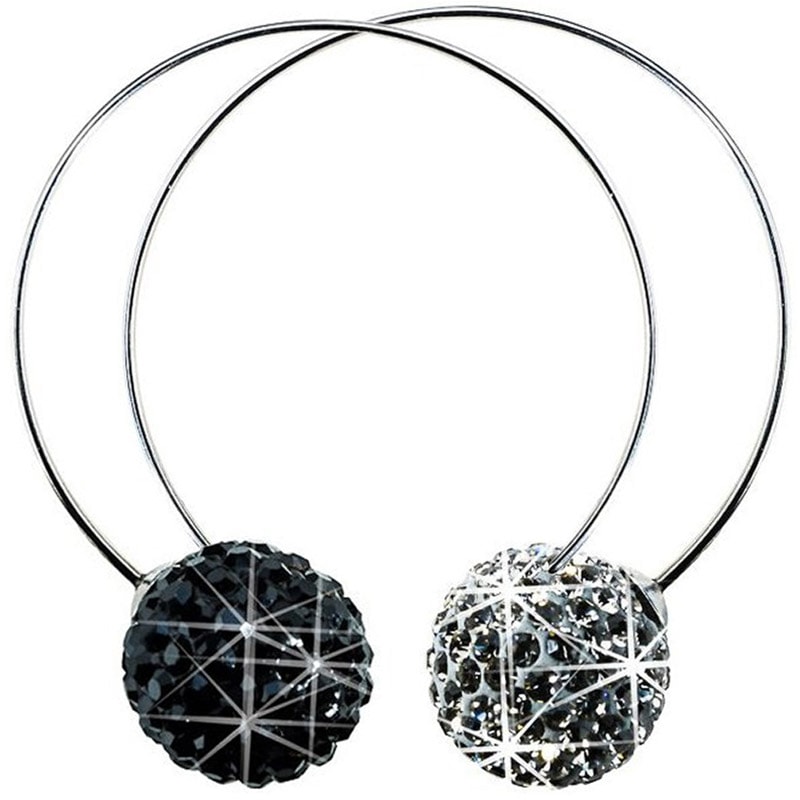 Blomdahl Titanium Earrings - Half Sleeper, Crystal Ball
