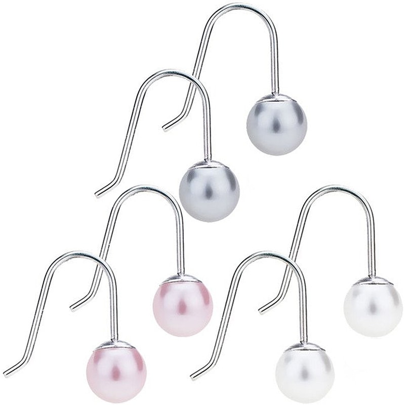 Blomdahl Titanium Earrings - Mini Pendant, Swarovski Crystal Pearls