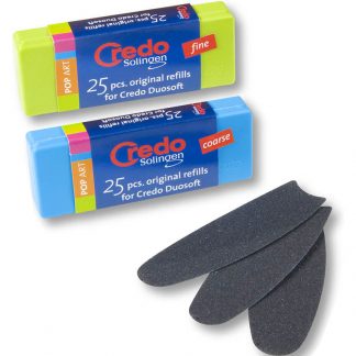 Credo Solingen Foot File Refills, 25/Pack
