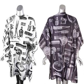 Salon Quality Cape Vintage with Salon Tools, Water-Repellent Polyester, Studs