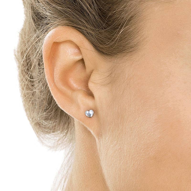 Blomdahl Titanium Earrings - Heart Gold - Image 2