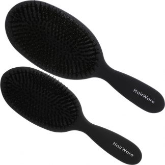 Hairware Black Cushion Brush with Porcupine Bristles Collection