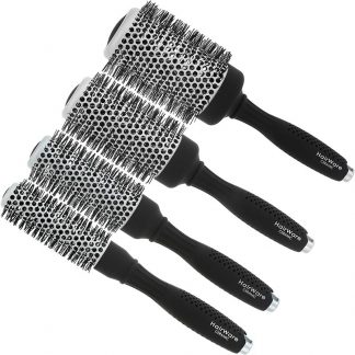 Hairware Round Silver Ceramic Coating Brush Collection