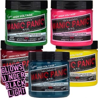 Manic Panic High Voltage Glowtones Semi-Permanent Hair Color Cream, 118ml