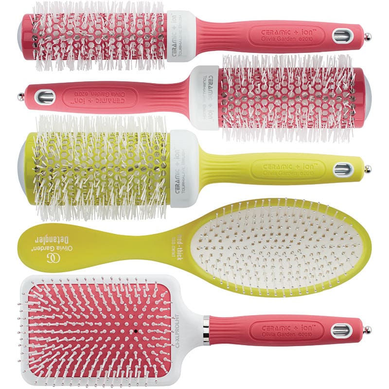 Olivia Garden Ceramic & Ion Thermal Haute Tropix Brush Collection