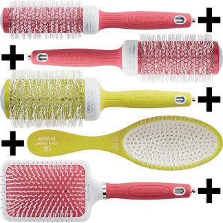 Olivia Garden Ceramic & Ion Thermal Haute Tropix Brush Set: 5 Brushes