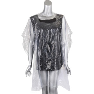Disposable Transparent Salon Cape, 92 x 113cm