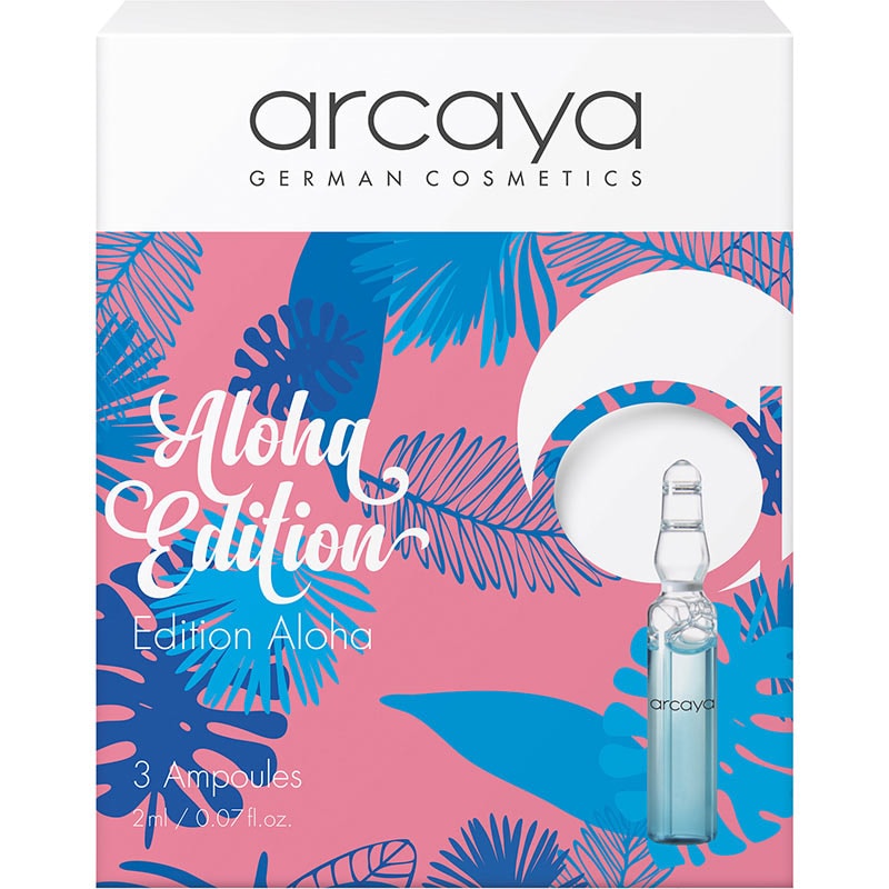 Arcaya Beauty Ampoules Aloha Edition Box, 2ml x 3/Pack
