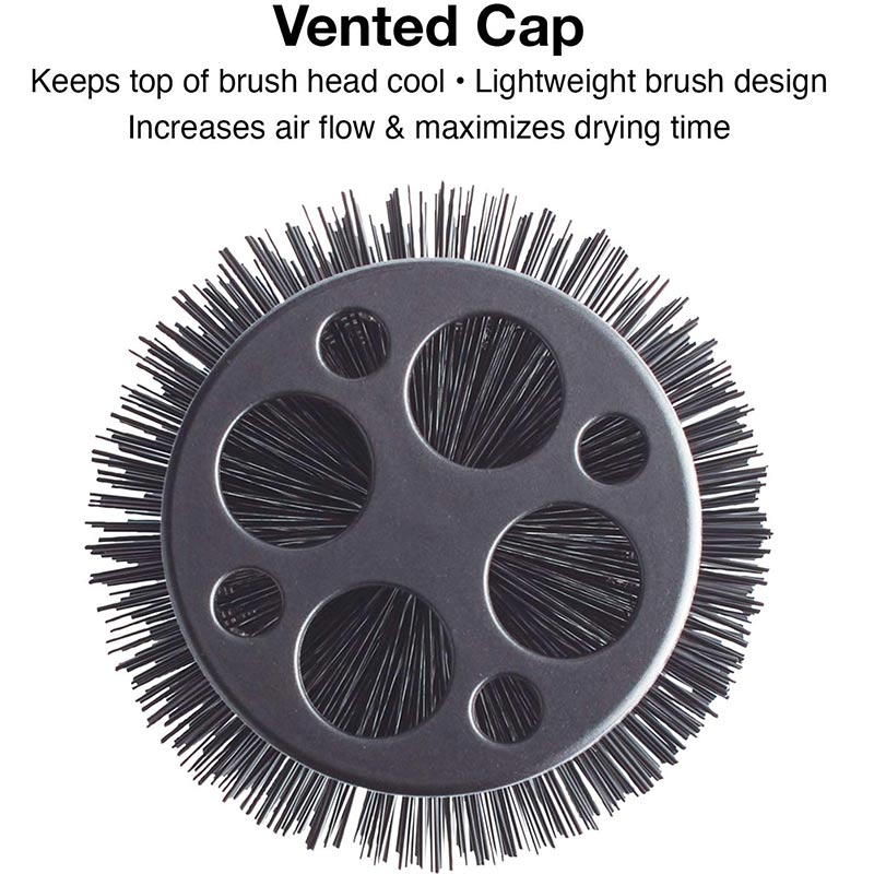 Olivia Garden Essentials Thermal Brush Display: 4 Brushes & Basket - Image 8