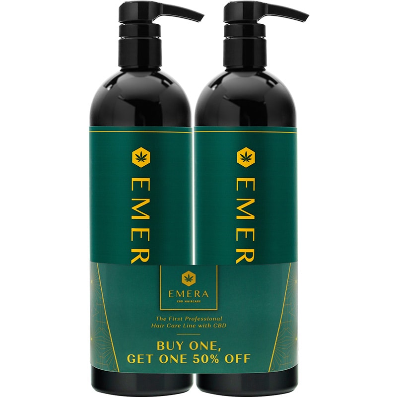 EMERA Nourishing CBD Shampoo & Conditioner Duo Banded Pack