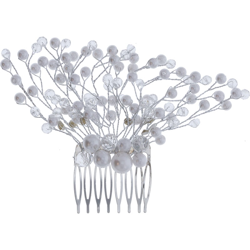 Bridal Hair Comb with Pearls & Diamantes