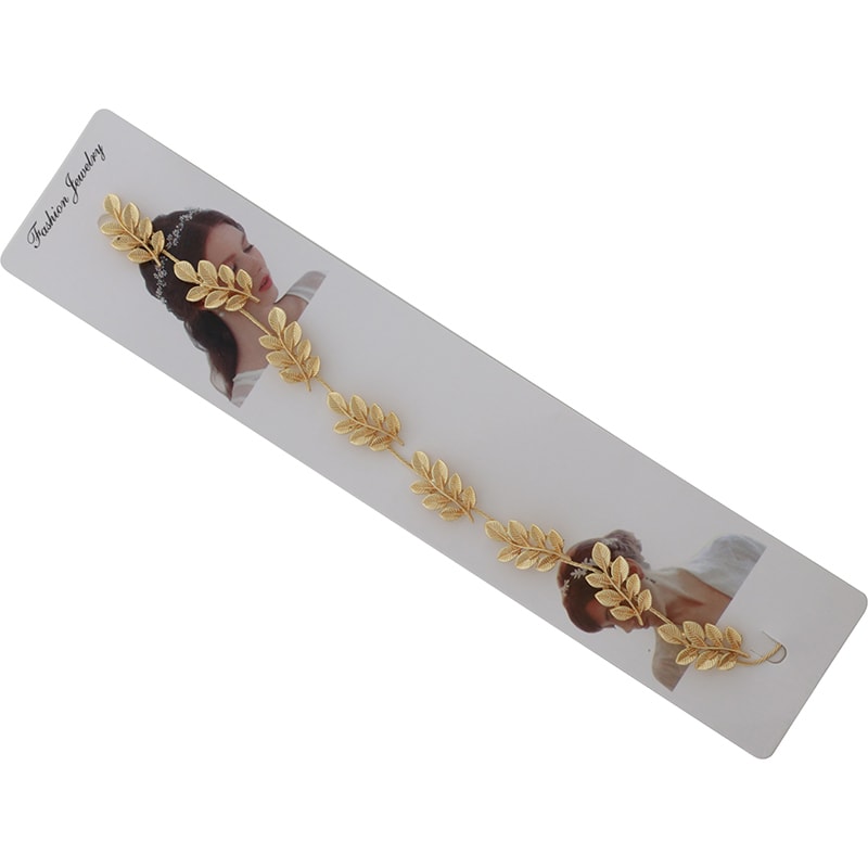 Bridal Headpiece Gold Leaf, 28cm