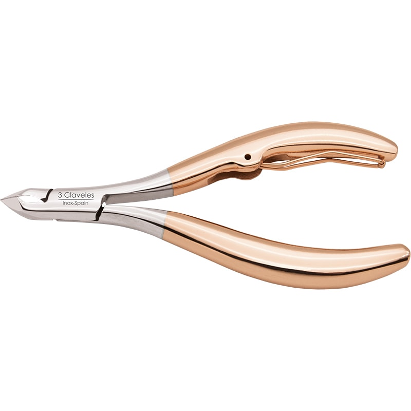 3Claveles 24K Gold Coated Cuticle Nipper, 10cm