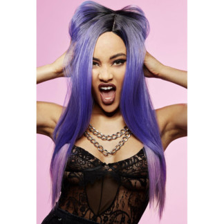 Manic Panic Long Cut Super Vixen™ Wig - Amethyst Ombre™