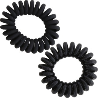 Hair Elastic Telephone Cord, Black, 3cm