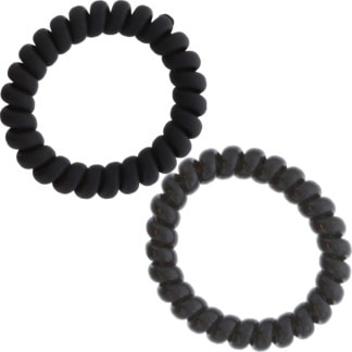Hair Elastic Telephone Cord, Black, 5cm