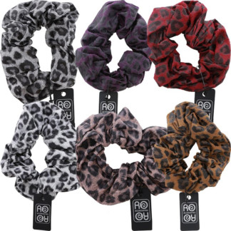 Hair Scrunchie Leopard Print
