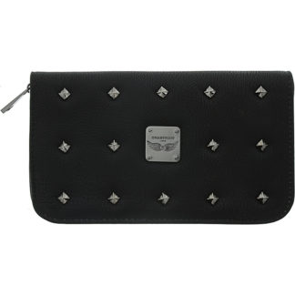Scissor Bag with Square Rivets, Black, Empty