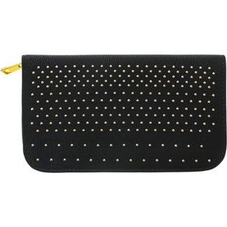 Scissor Bag with Small Rivets, Black, Empty
