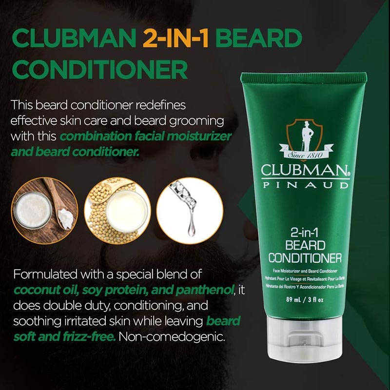 Clubman 2-In-1 Beard Conditioner, 89ml - Image 2