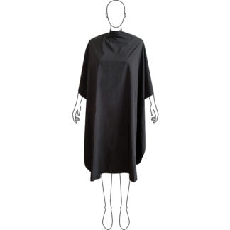 Olivia Garden Essentials All Purpose Black Cape, 114 x 140cm, Snap Buttons