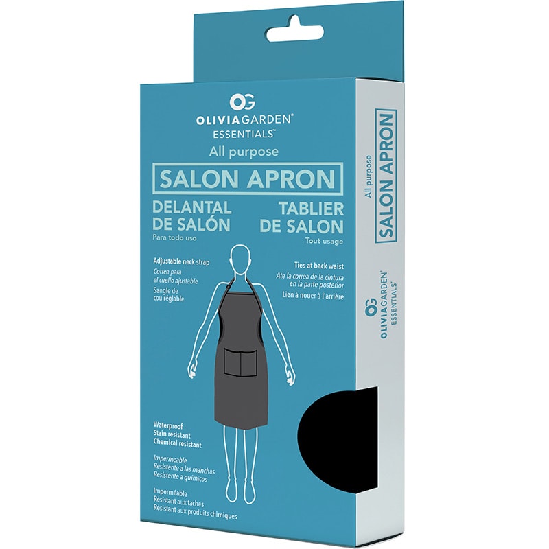 Olivia Garden Essentials Waterproof Black Apron, 84 x 67cm - Image 4