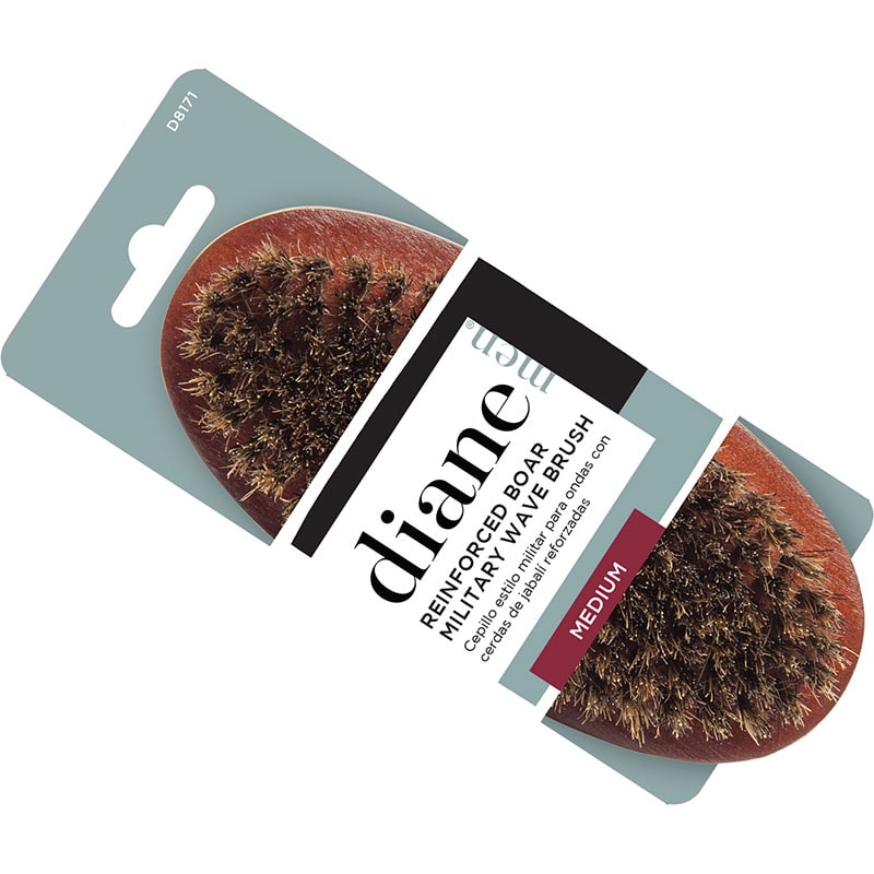 Diane Medium Reinforced Boar Military Wave Brush - Image 2