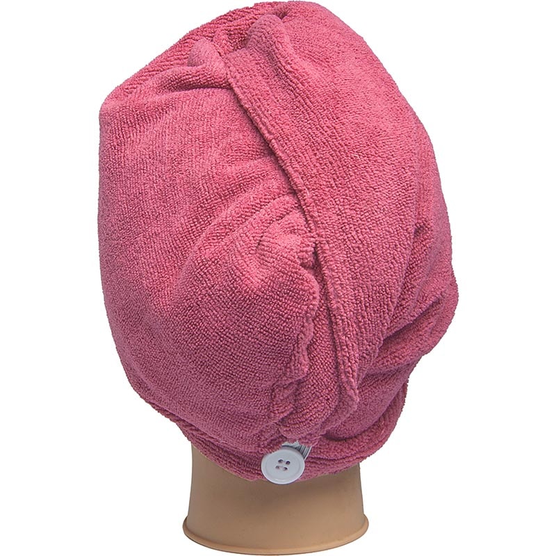 Diane Pink Microfiber Hair Turban - Image 2
