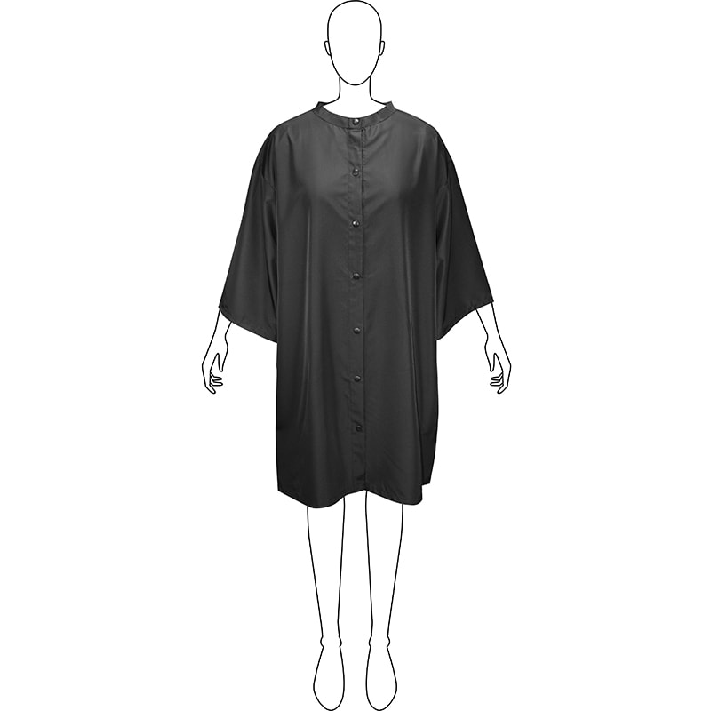 Olivia Garden Essentials Waterproof Black Jacket Cape, Snap Buttons