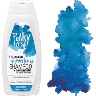 Punky Colour 3-in-1 Color Depositing Shampoo + Conditioner, Bluemania, 250ml