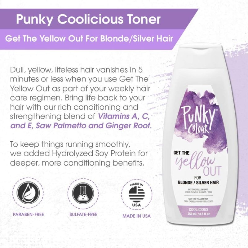 Punky Colour 3-in-1 Color Depositing Shampoo + Conditioner, Coolicious, 250ml - Image 4