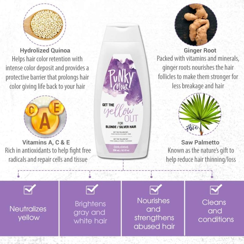 Punky Colour 3-in-1 Color Depositing Shampoo + Conditioner, Coolicious, 250ml - Image 5