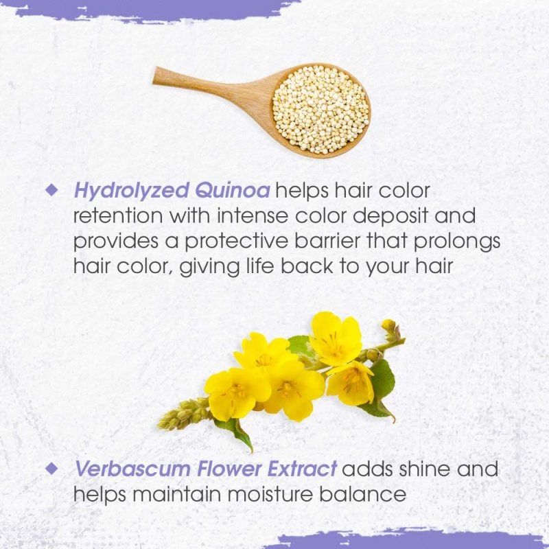 Punky Colour 3-in-1 Color Depositing Shampoo + Conditioner, Lavenderapturous, 250ml - Image 5