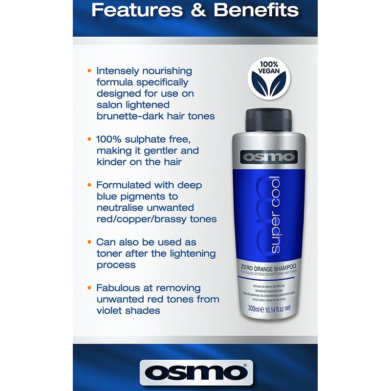 OSMO Super Cool Zero Orange Shampoo - Image 2