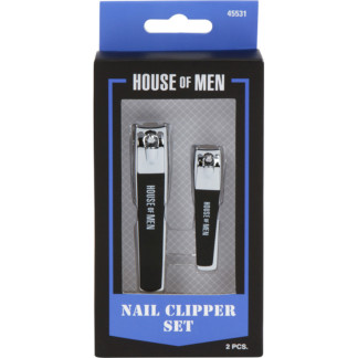 Beauty Topic Men's Nail Clipper Set, 2/Pack