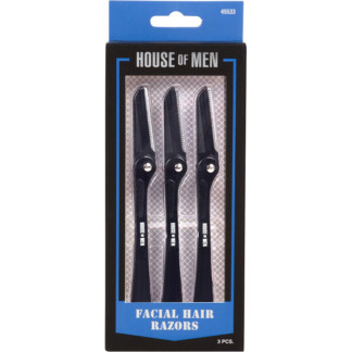 Beauty Topic Men's Facial Hair Razors, 3/Pack