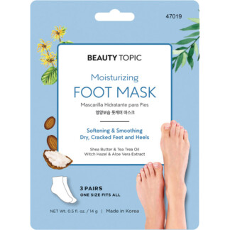 Beauty Topic Moisturizing Foot Masks, 3 Pairs