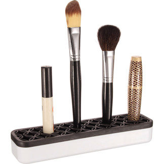 Sina Silicone Make-Up Brush & Beauty Tool Holder, Black, 21x5cm, Empty