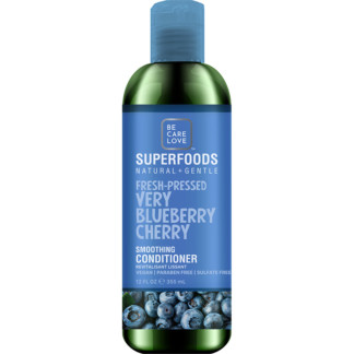 Be Care Love SuperFoods Natural & Gentle Fresh-Pressed Very Blueberry Cherry Smoothing Conditioner, 355ml