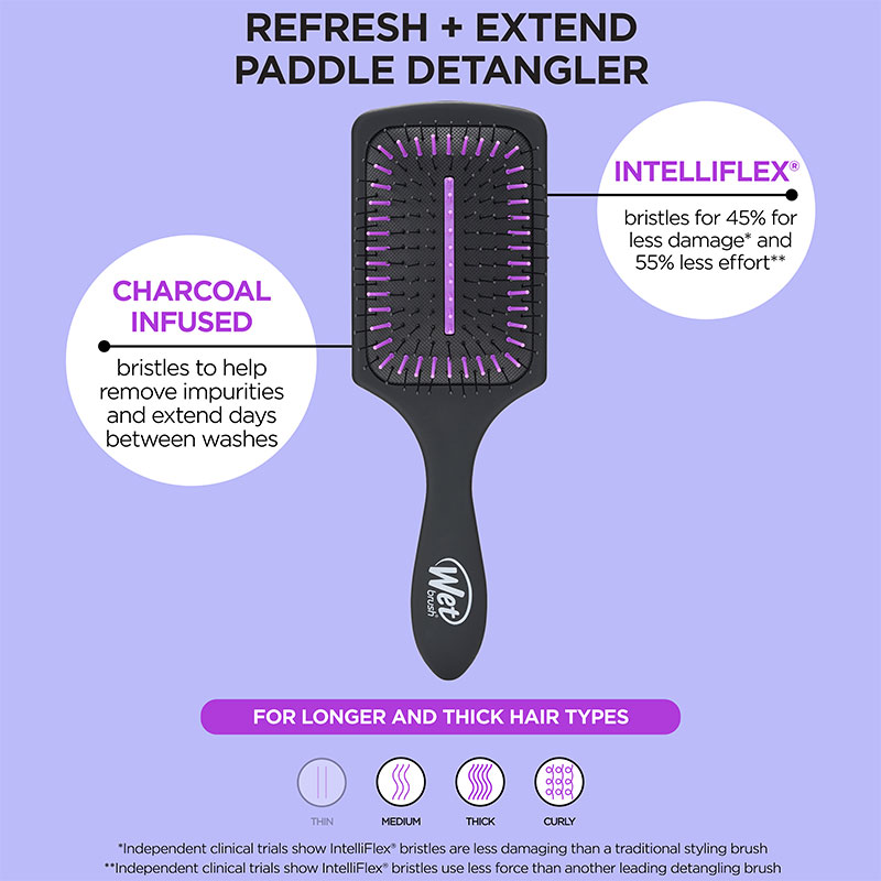 WetBrush Purifying Charcoal Paddle Brush - Image 4