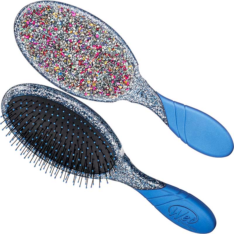 WetBrush Pro Detangler Crushed Jewels, Sapphire Sparkle