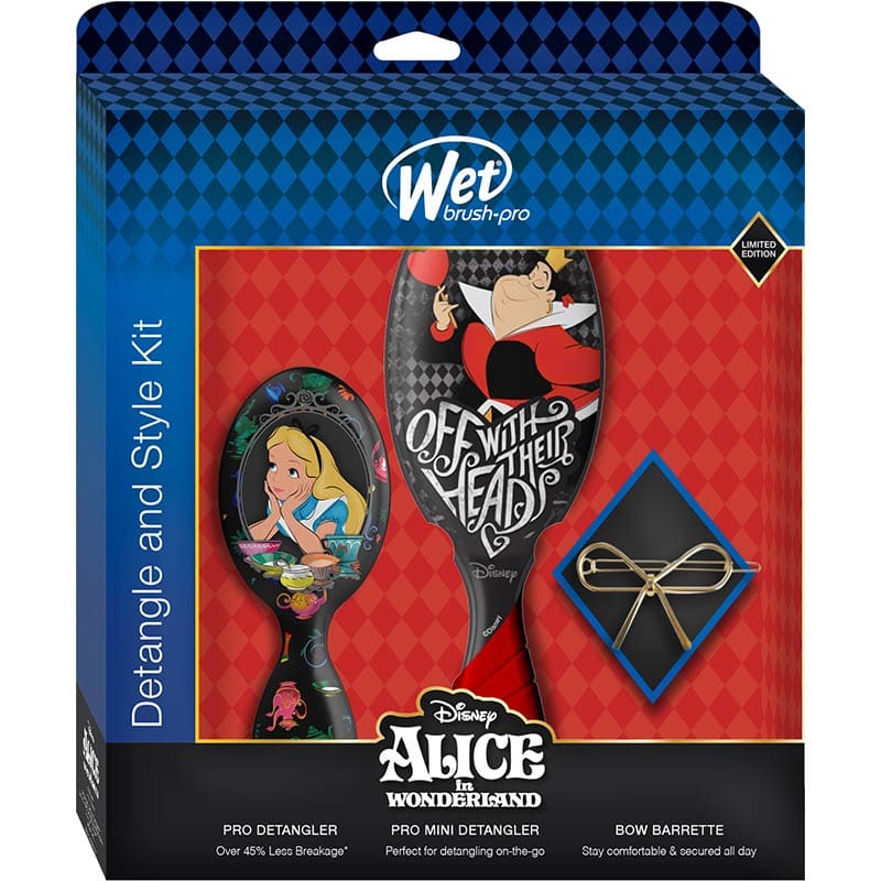 WetBrush Disney Alice In Wonderland & Style Kit, 2 Brushes & Bow - Image 7