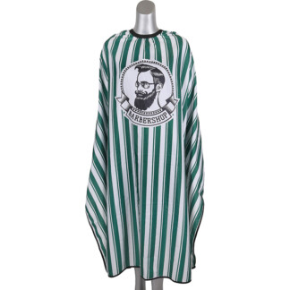 Men’s Cape Green & White Stripes with Centre Barbershop Design, Studs