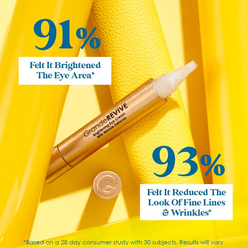GrandeREVIVE Brightening Eye Cream with Wrinkle Defense, 7ml - Image 3